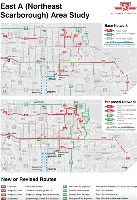 Here are maps for all the new bus routes that could be coming to the TTC next year