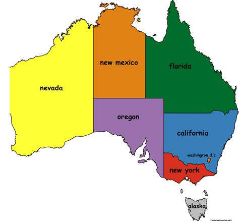 Map Of Australia With States - Wind Map