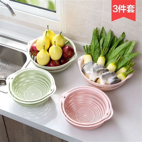 Aliexpress.com : Buy Plastic vegetable basket vegetable drain basket ...