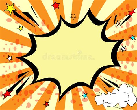 Comic Book Explosion Background Image. Vector Illustration Stock Vector - Illustration of frame ...