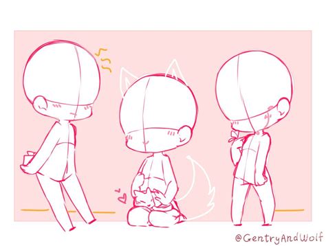 Drawings, Anime poses reference, Chibi drawings