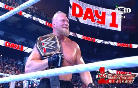 Brock Lesnar gana el campeonato de WWE en Day 1