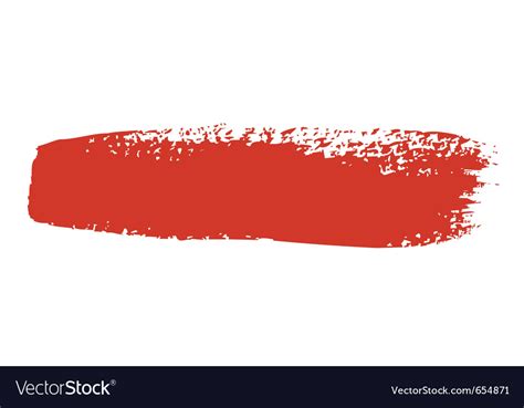 Red brush stroke Royalty Free Vector Image - VectorStock