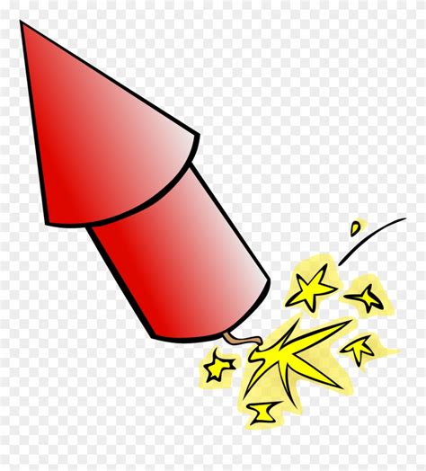 Rocket Fireworks Openclipart - Firework Rocket Clip Art - Png Download (#18464) - PinClipart