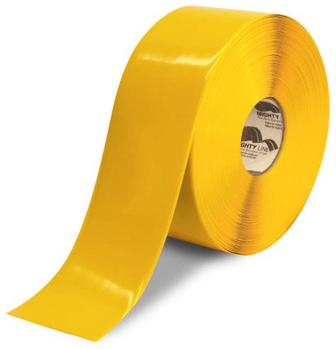 4" YELLOW Solid Color Floor Tape - 100' Roll – Industrial Floor Tape