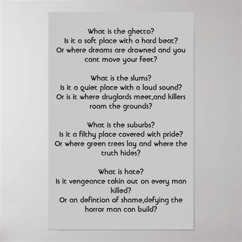 Answer Me Poster | Zazzle.com