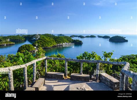 Mesmerizing shot of beautiful Hundred Islands in Alaminos, Pangasinan, Philippines Stock Photo ...