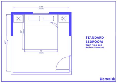 Average Bedroom Size and Layout Guide (with 9 Designs) - Homenish