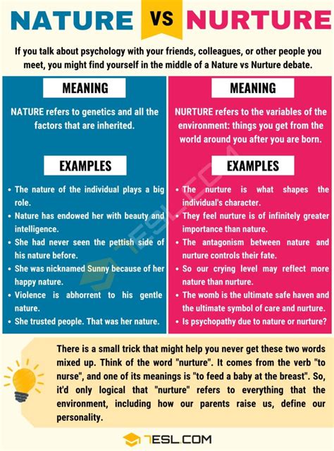 Nature vs. Nurture: Understand the Difference • 7ESL