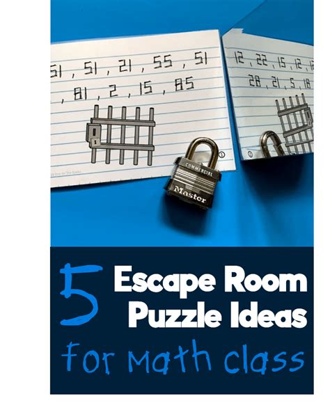 Five clever ways to upgrade any math escape room - One for the Books