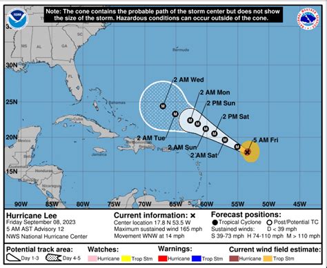 Hurricane Lee Latest Forecast: See Potential Impacts On SC | Charleston ...