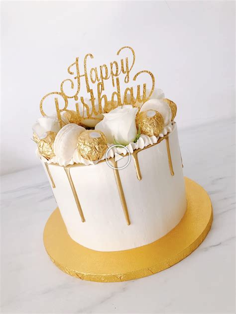 Golden Birthday Cake Decorating Ideas - Birthday Cake Images