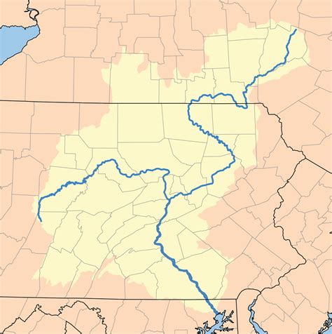 File:Susquehanna River watershed.png - Wikimedia Commons