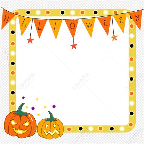 Halloween Pumpkin Border, Halloween Border, Stars, Halloween Pumpkin PNG Free Download And ...