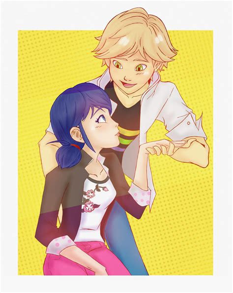 Miraculous Ladybug - Adrienette by RinaM on DeviantArt