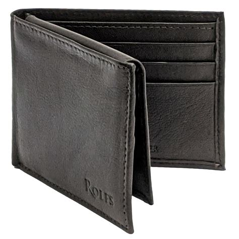 Rolfs - Rolfs RFID Mens Black Wallet - Passcase - Genuine Leather - Walmart.com - Walmart.com