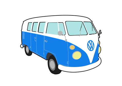 Volkswagen T1 Hippie PNG Isolated HD | PNG Mart