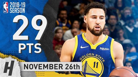 Klay Thompson Full Highlights Warriors vs Magic 2018.11.26 - 29 Points, SICK! - YouTube