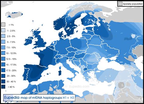 Mtdna Haplogroup Map Europe - Feliza Valentine