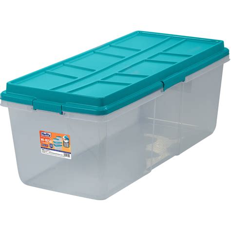 Extra Large Storage Bins 113 Qt Stackable Container Box with 4 Latches ...