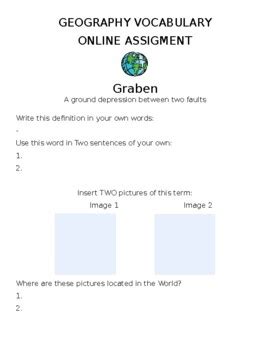 Graben "Geography Landforms" Online Assignment by Northeast Education