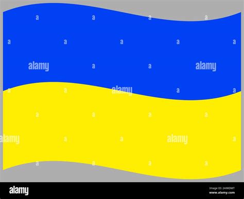 Beautiful national flag of Ukraine, original colors and proportion ...