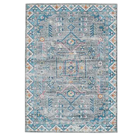 Linon Larson Machine Washable Rug