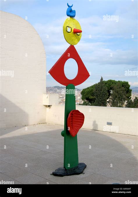 Sculpture in the Joan Miro foundation Barcelona Stock Photo - Alamy