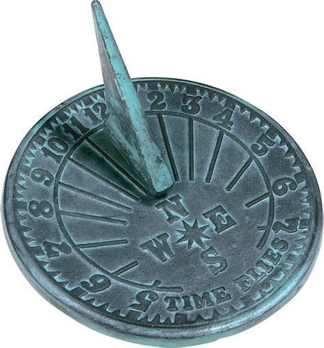 Rome 2520 Numbers Sundial, Cast Iron with Verdigris Finish, 10-Inch ...