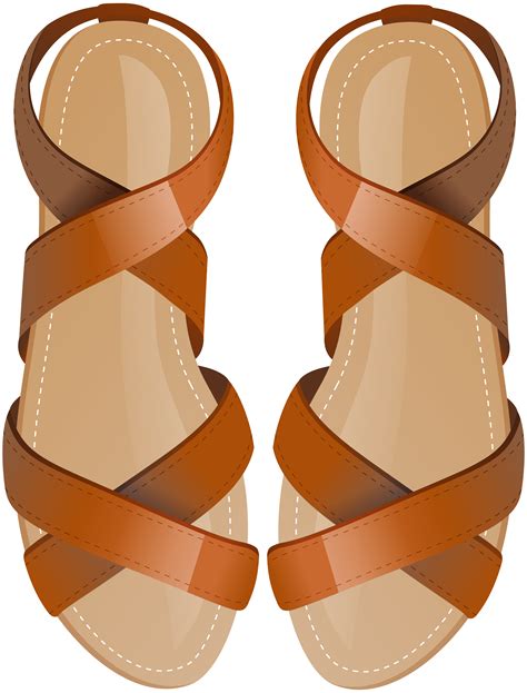 Brown Sandals PNG Clip Art - Best WEB Clipart