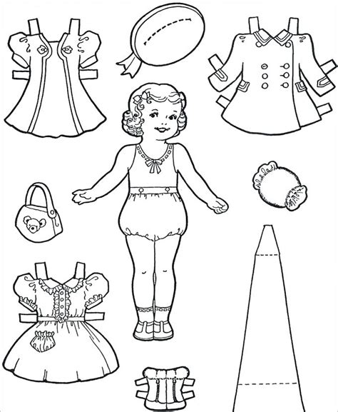 Paper Doll Templates Free - Printable Word Searches