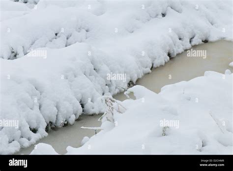 Tractor tracks covered in ice and snow Stock Photo - Alamy