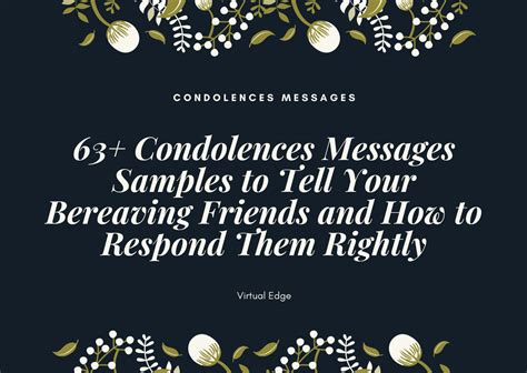 65+ Condolences Messages Samples to Tell Your Bereaving Friends and How to Respond Them Rightly