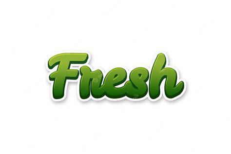 Premium Vector | Fresh typography logo design fresh with leaf logo fresh food fresh icon