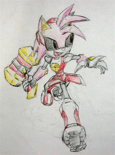 Metal Amy Rose: prototype by GaranzBaranz on DeviantArt