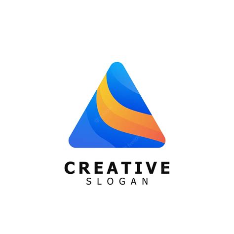 Premium Vector | Triangle business logo design