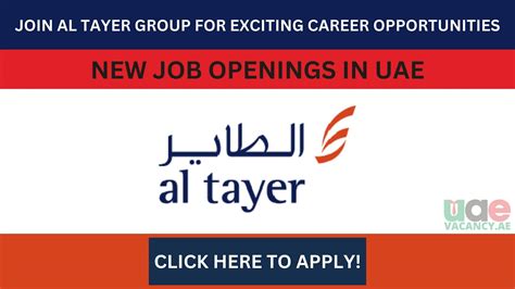 Al Tayer Group Careers in UAE 2024: New Job Vacancies and Application Process