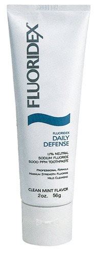 prevident toothpaste: Fluoridex Daily Defense 1.1% Neutral Sodium Fluoride 5000 PPM Tothpaste