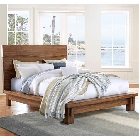 Modus International Ocean Contemporary Solid Wood King Platform Bed ...