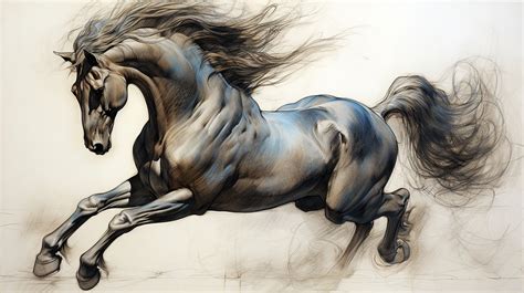 Equestrian Drawing Study 11 Free Stock Photo - Public Domain Pictures
