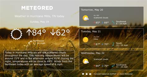 Hurricane Mills, TN Weather 14 days - Meteored