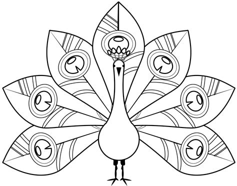 Peacock Printable Template | Free Printable Papercraft Templates