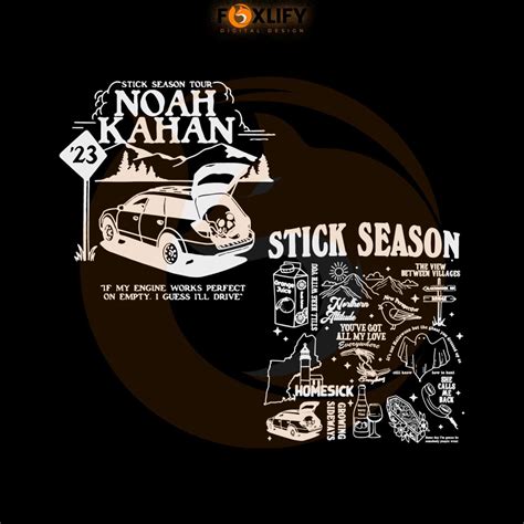 Stick Season Tour 2023 Noah Kahan Concert Svg Cricut File