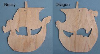 Unfinished Wood: Wooden Viking Ship Ornaments, Wooden Ornaments