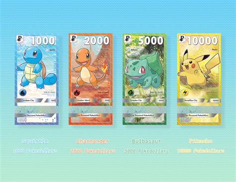 Pokemon Currency Redesign on Behance