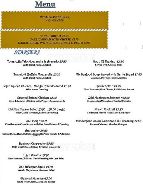 Limoncello Restaurant Menu, Menu for Limoncello Restaurant, Sidcup, London - Zomato UK