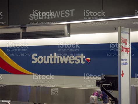 Southwest Airlines Baggage Check Kiosk At San Francisco International ...