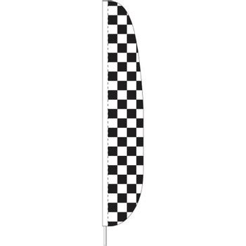 Checkered Feather Flags - Racing Flutter Flags - Flags.com