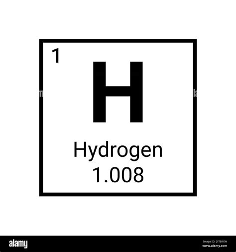 Hydrogen periodic table element. Hydrogen symbol chemical sign Stock ...