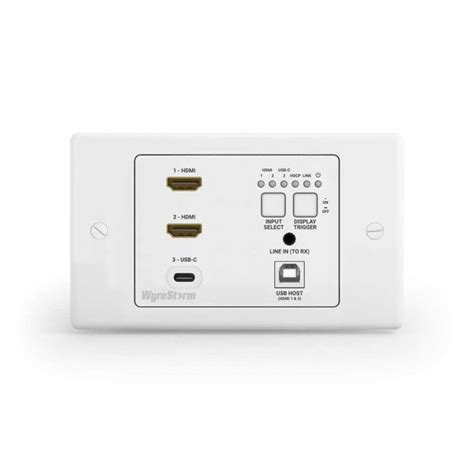 WyreStorm 3-Input In-wall HDBaseT Transmitter – Rapallo